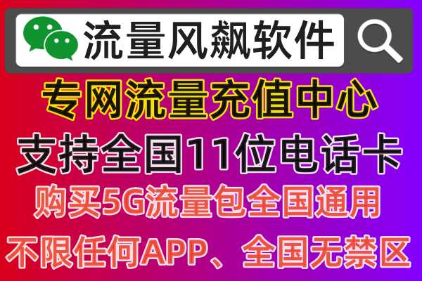 专网流量充值平台，手机全国通用上网使用就选流量风飙！